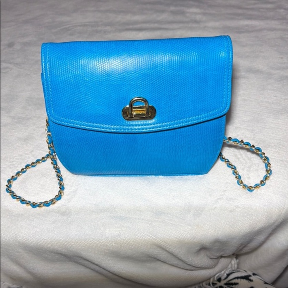 NWOT Vintage Tandem Bags Of California Blue Crossbody Bag